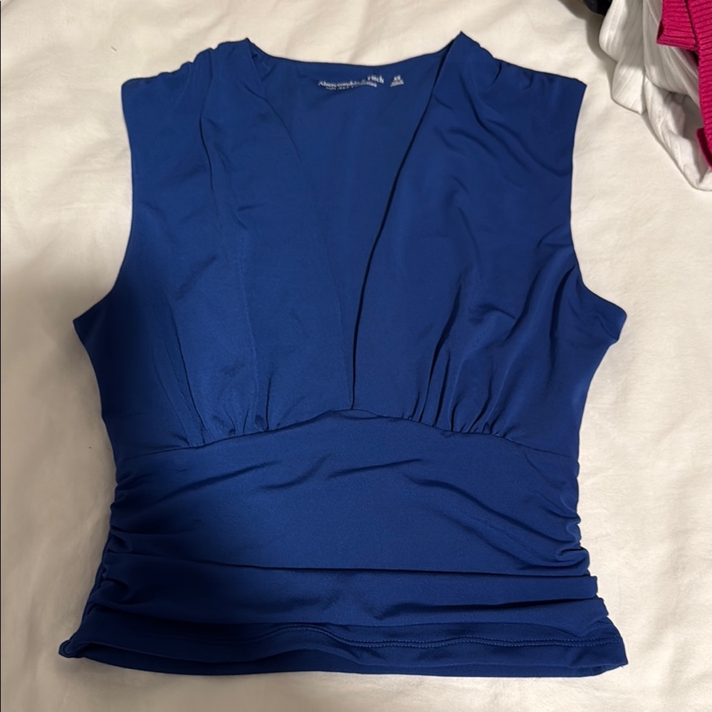 Blue Sleeveless Women's Top